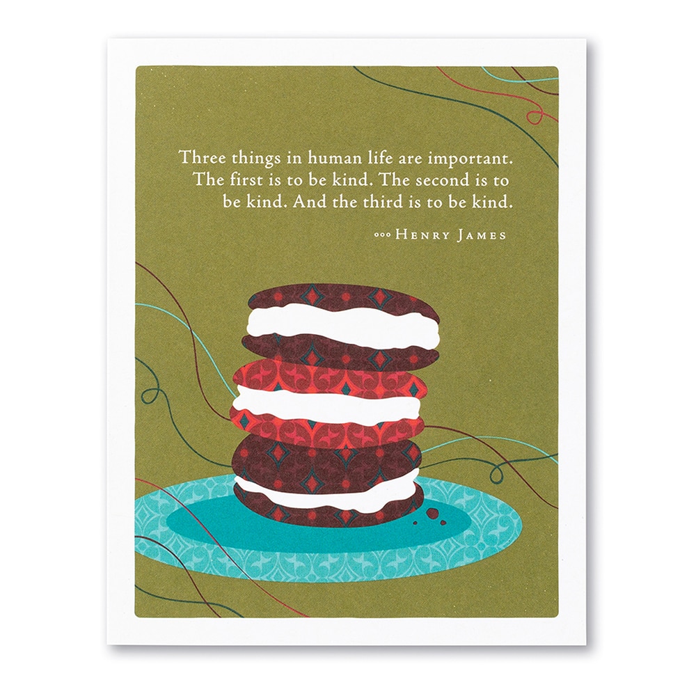 Positively Green, Greeting Cards, Gifts, Three Things in Human Life Are Important, 527250
